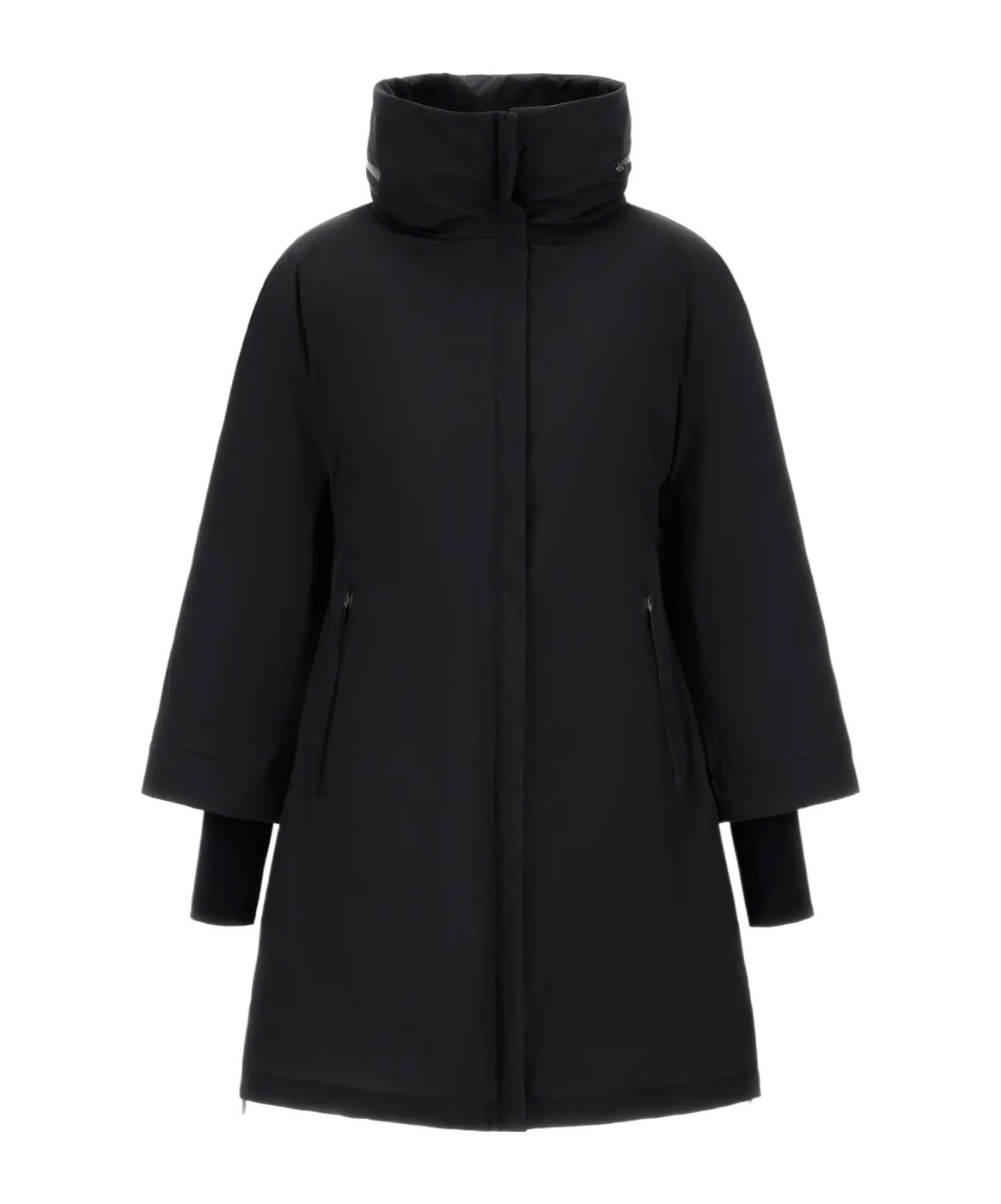 Herno 2 Layer Windstopper A-shape Jacket In Black