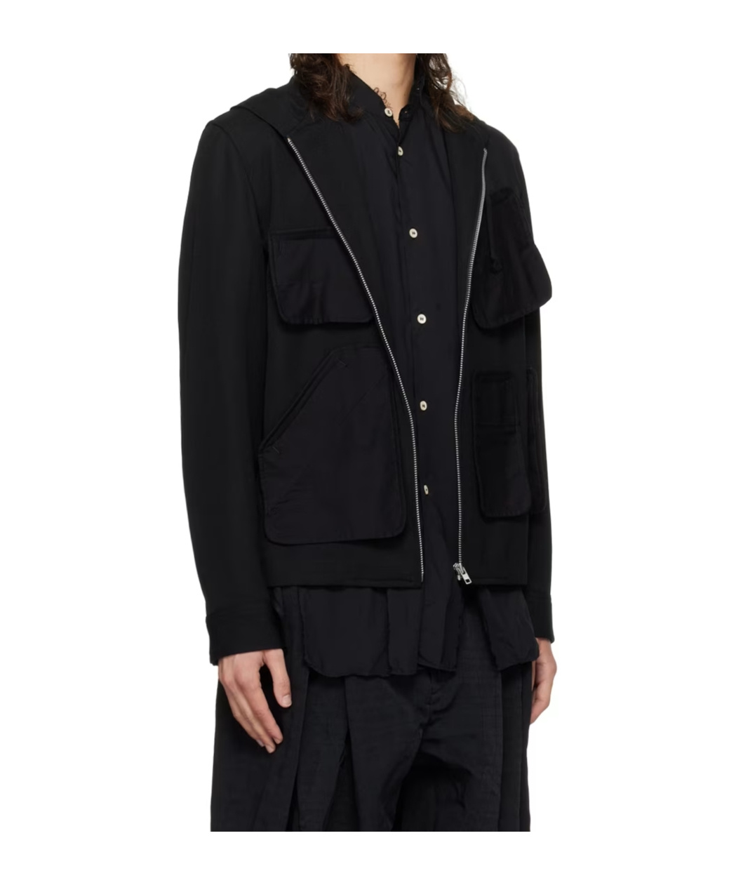 Comme Des Garçons Long Sleeve Hooded Jacket