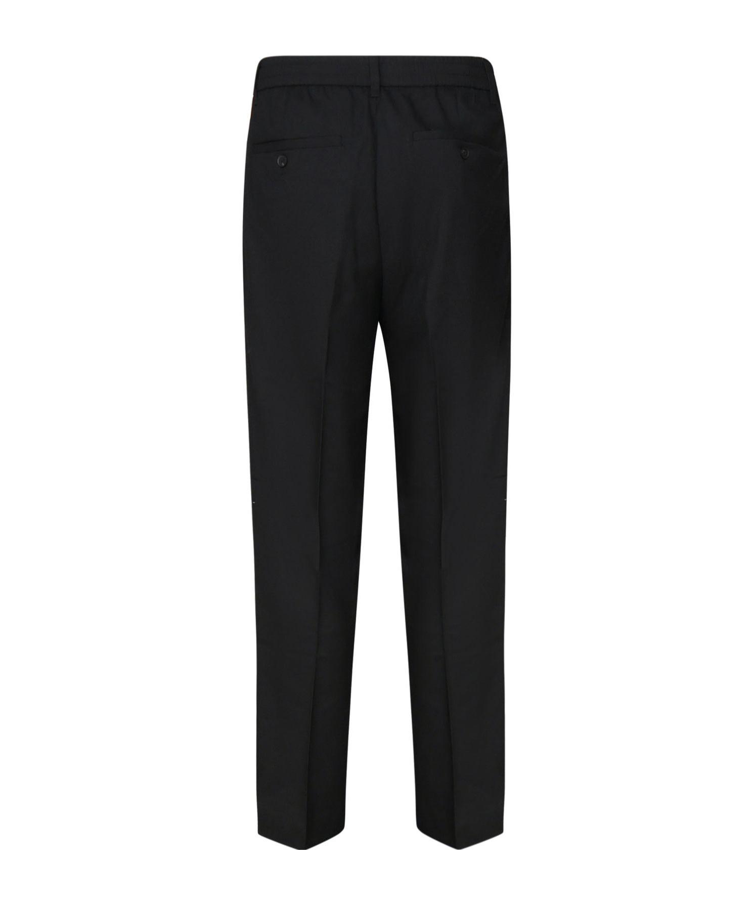 Selected Belt-loop Casual Pants In Black
