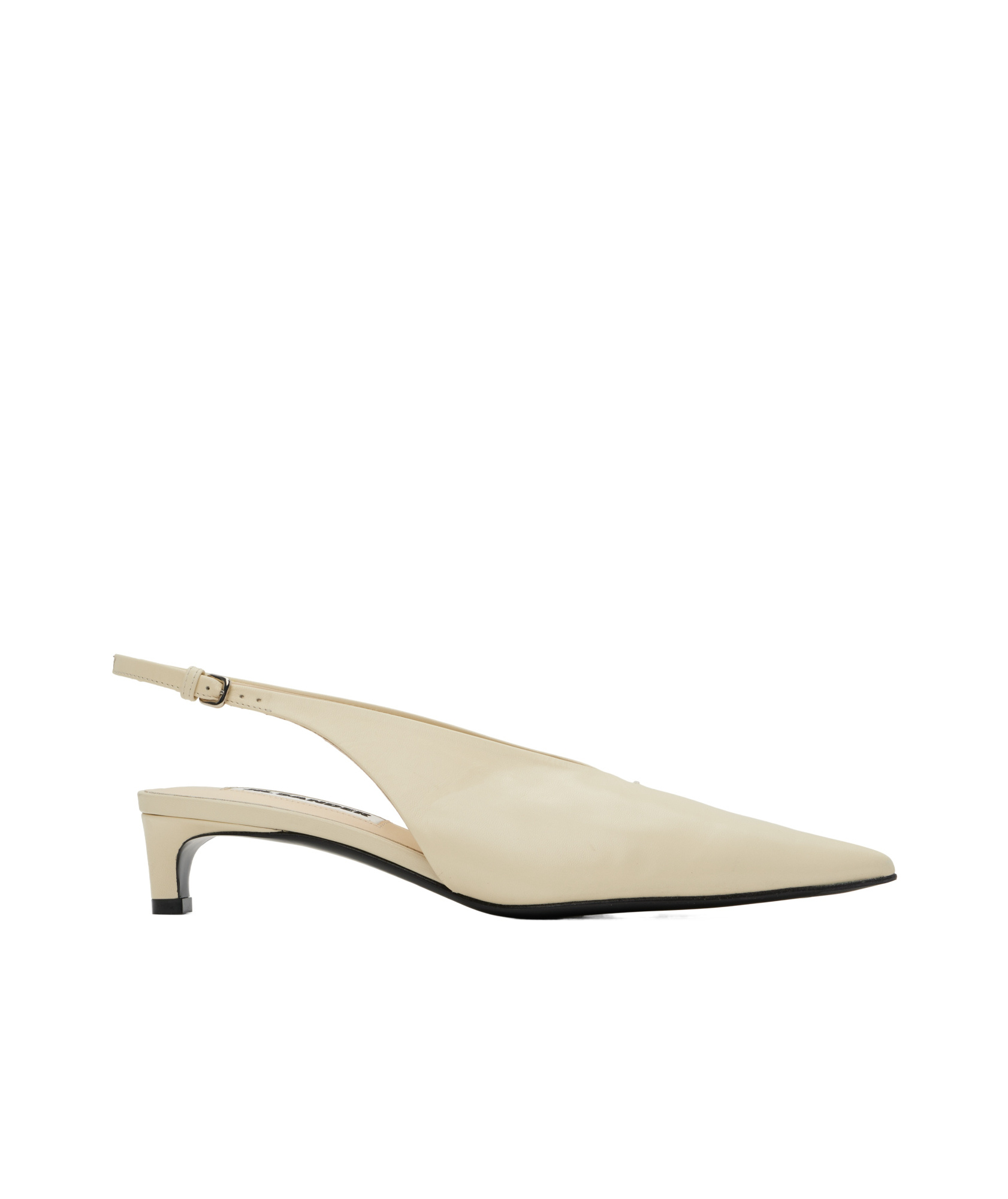 Jil Sander 35mm Leather Sling Backs In Nude