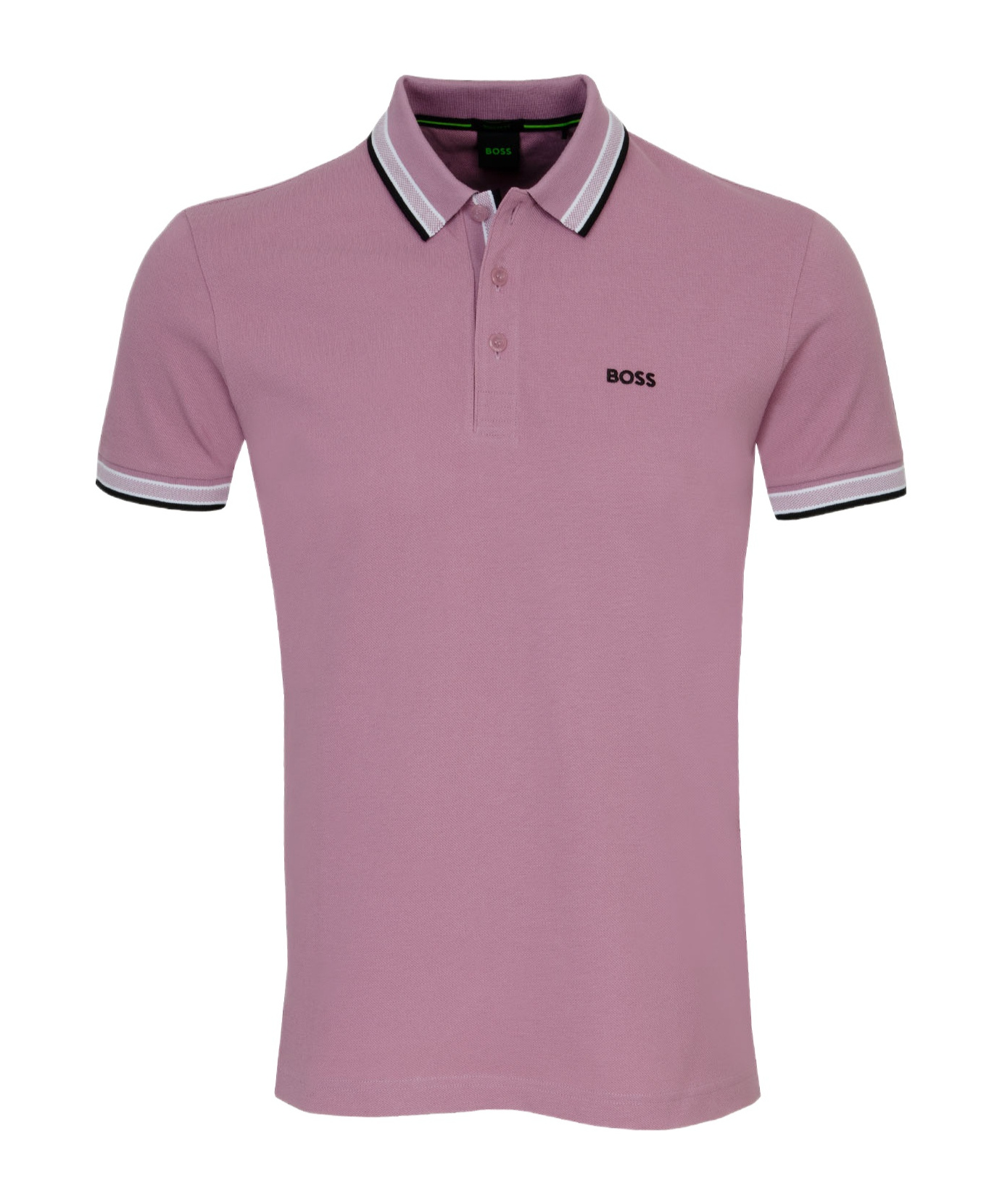 Hugo Boss Paddy Contrast Mens Polo In Purple
