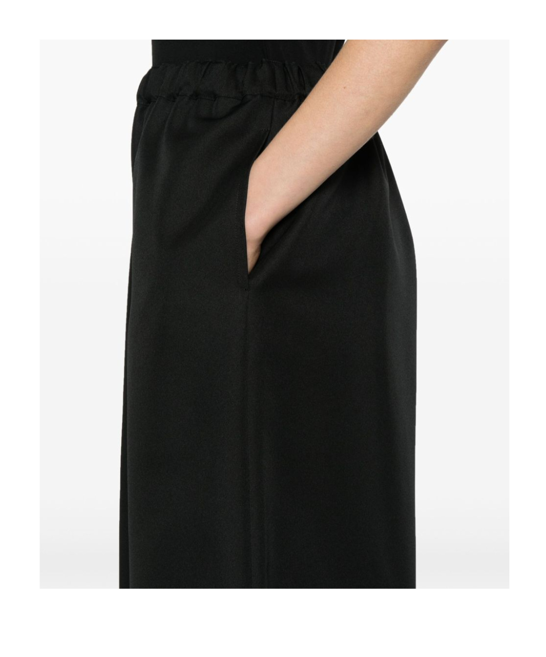 Shop Comme Des Garçons Cropped Trousers In Black