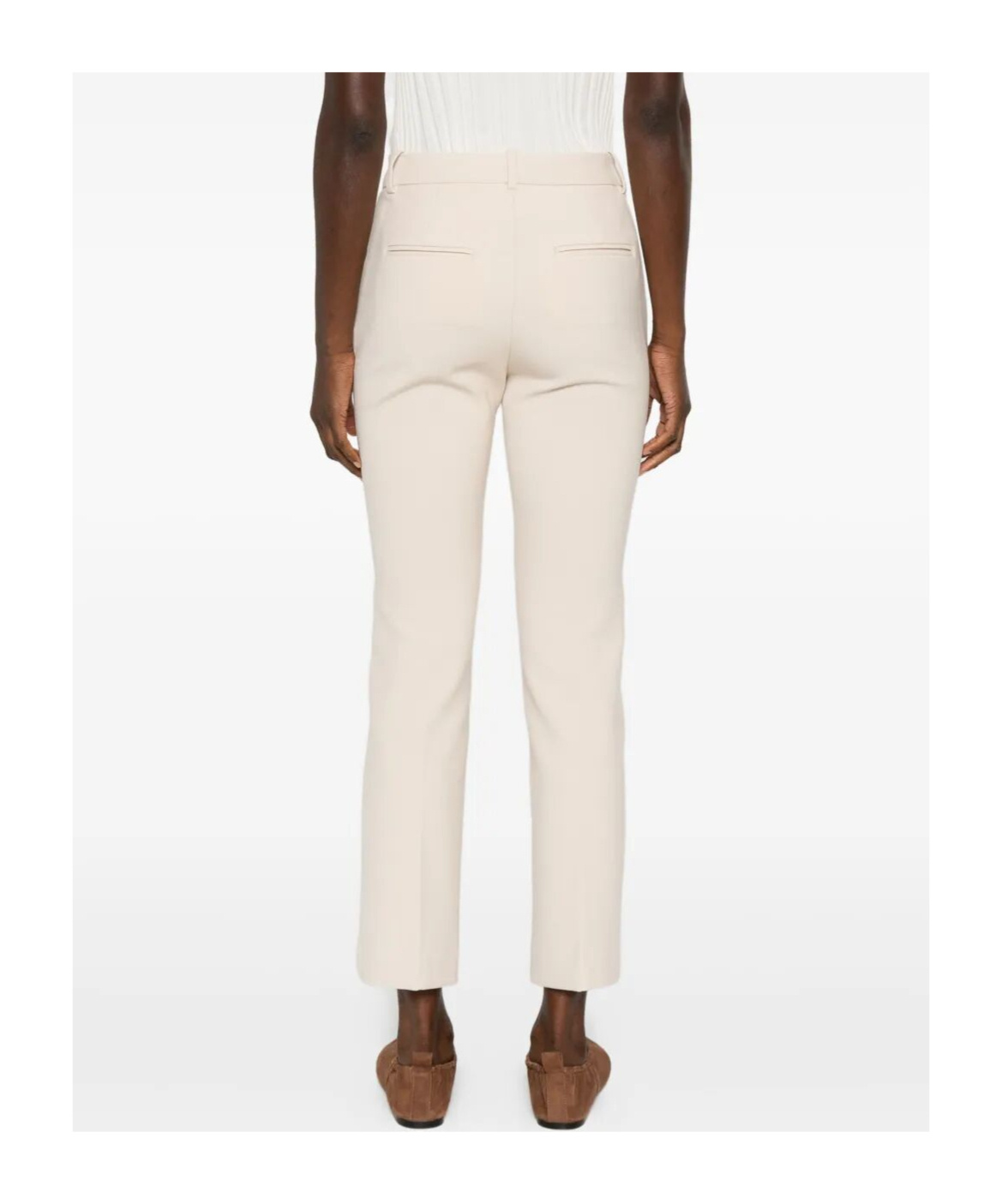 Rosso 35 Pocket-detail Trousers In Neutral