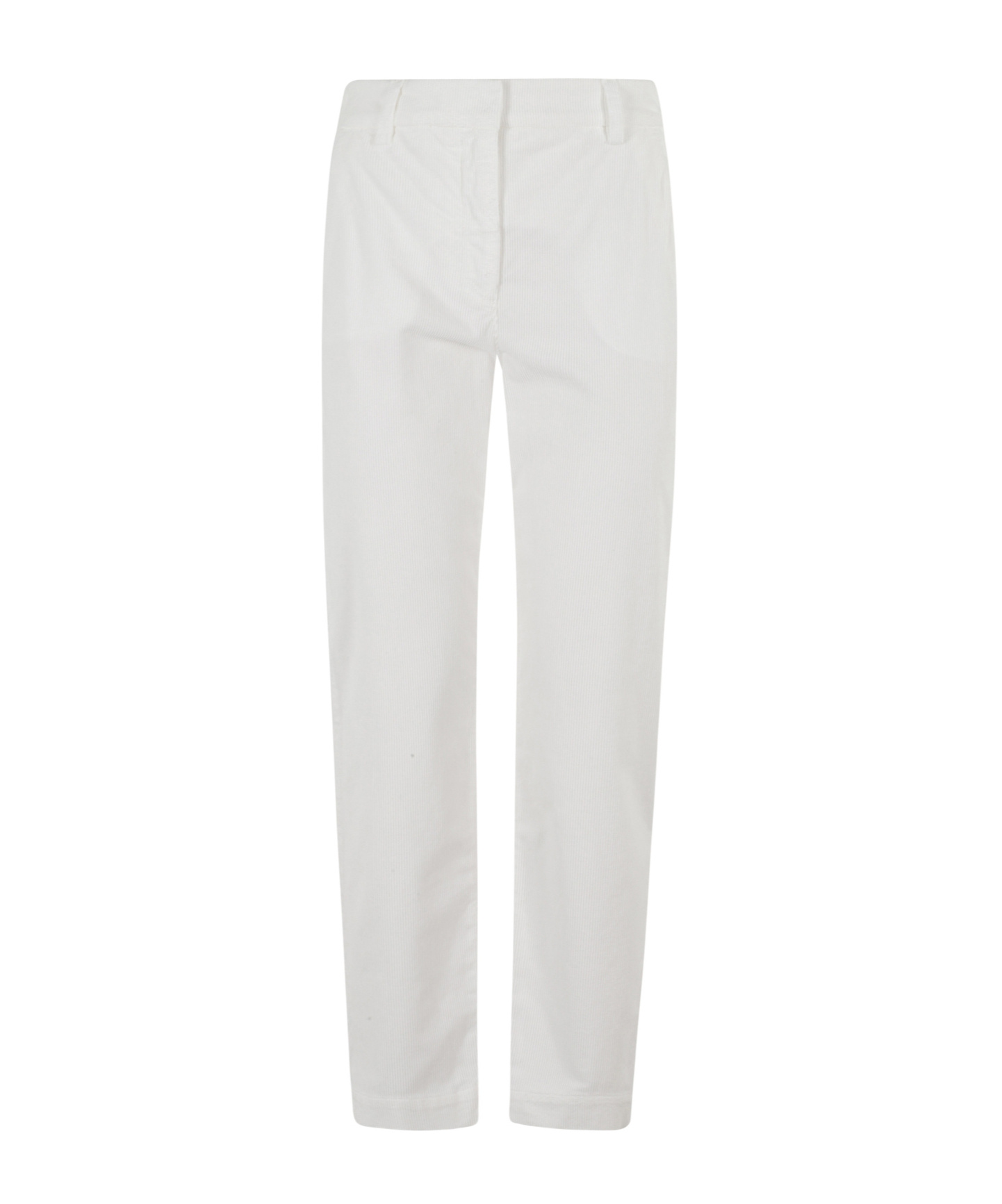 Eleventy Belt-loops Straight Trousers In White