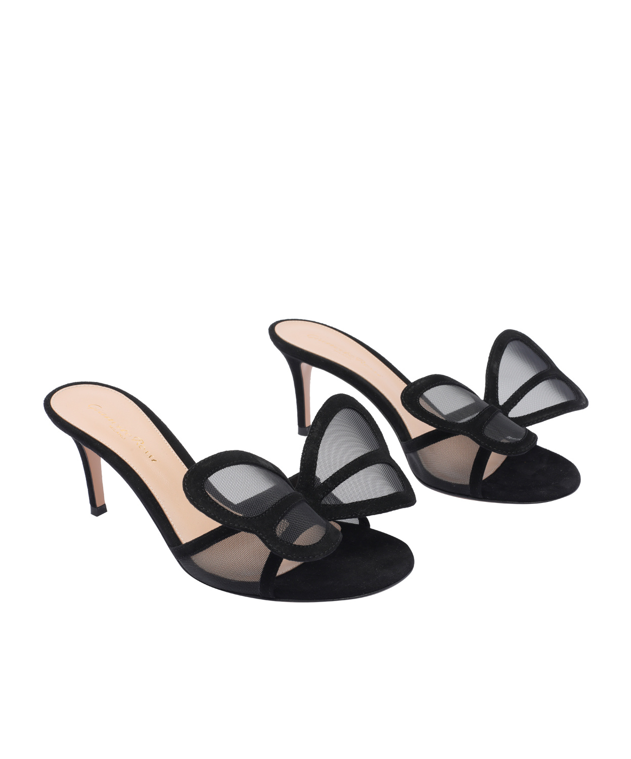 Gianvito Rossi Open Toe High Heel Sandals In Black