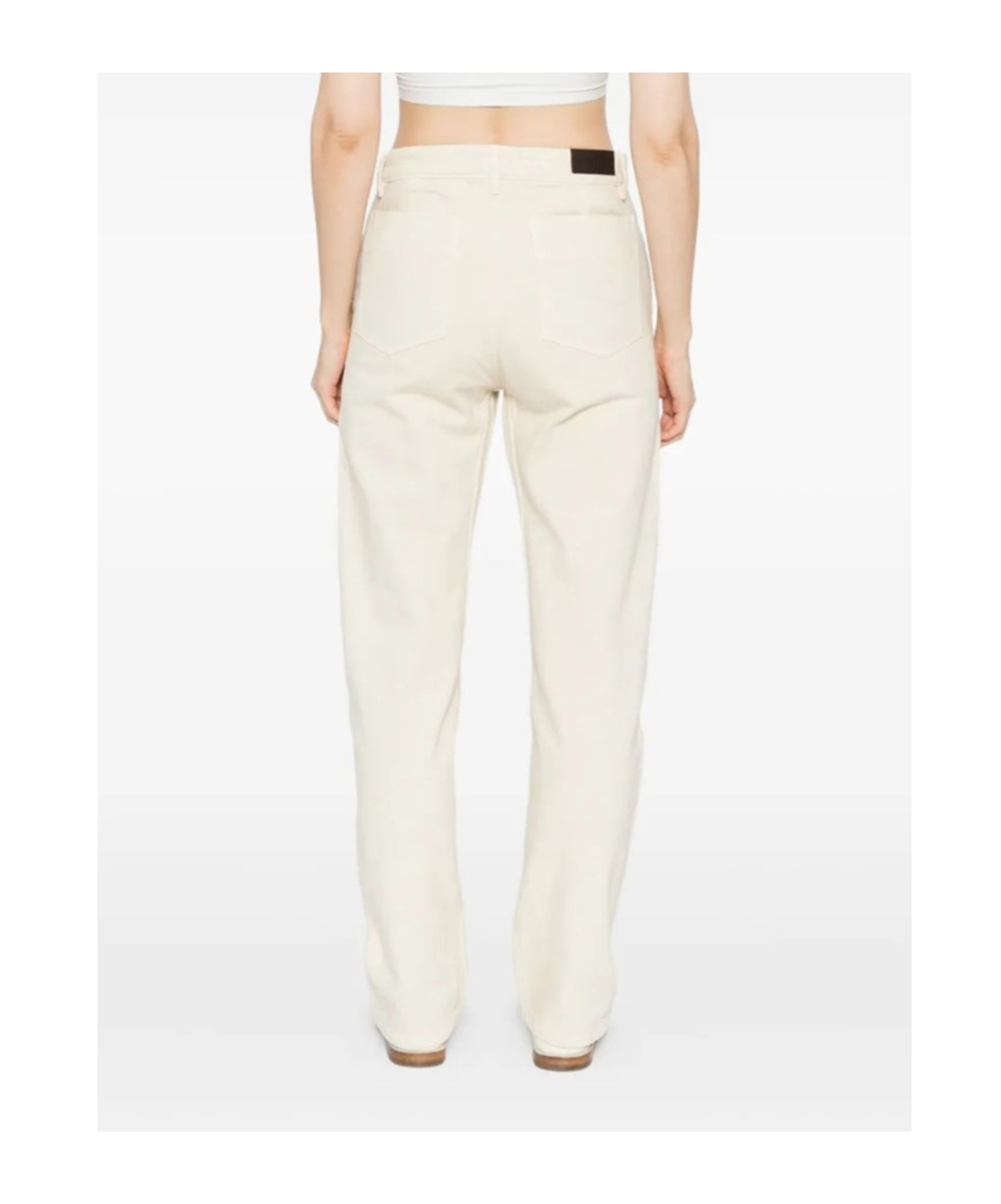 Lemaire Belt Loop Casual Pants In White
