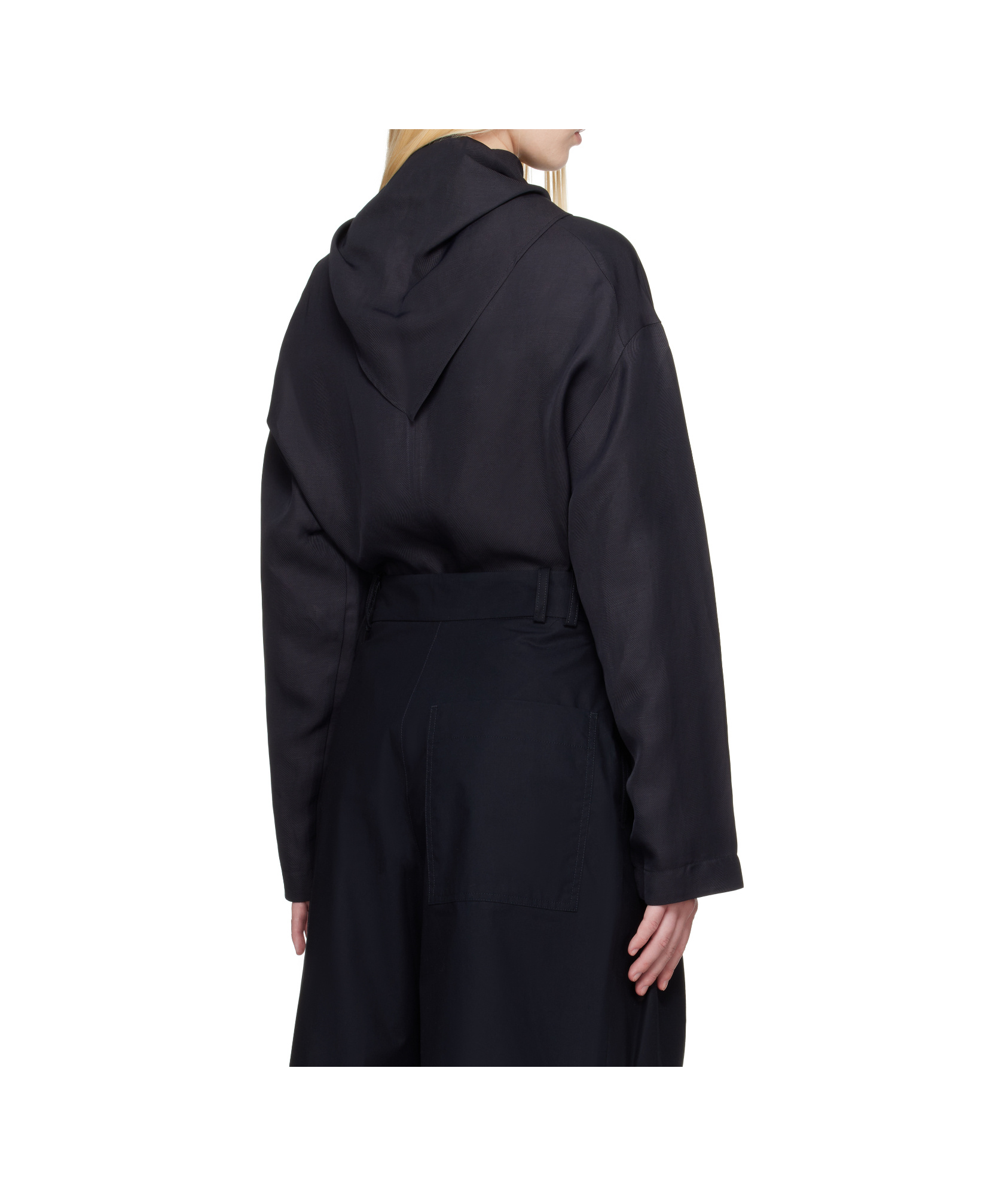 Studio Nicholson Navy Bute Linen Blouse