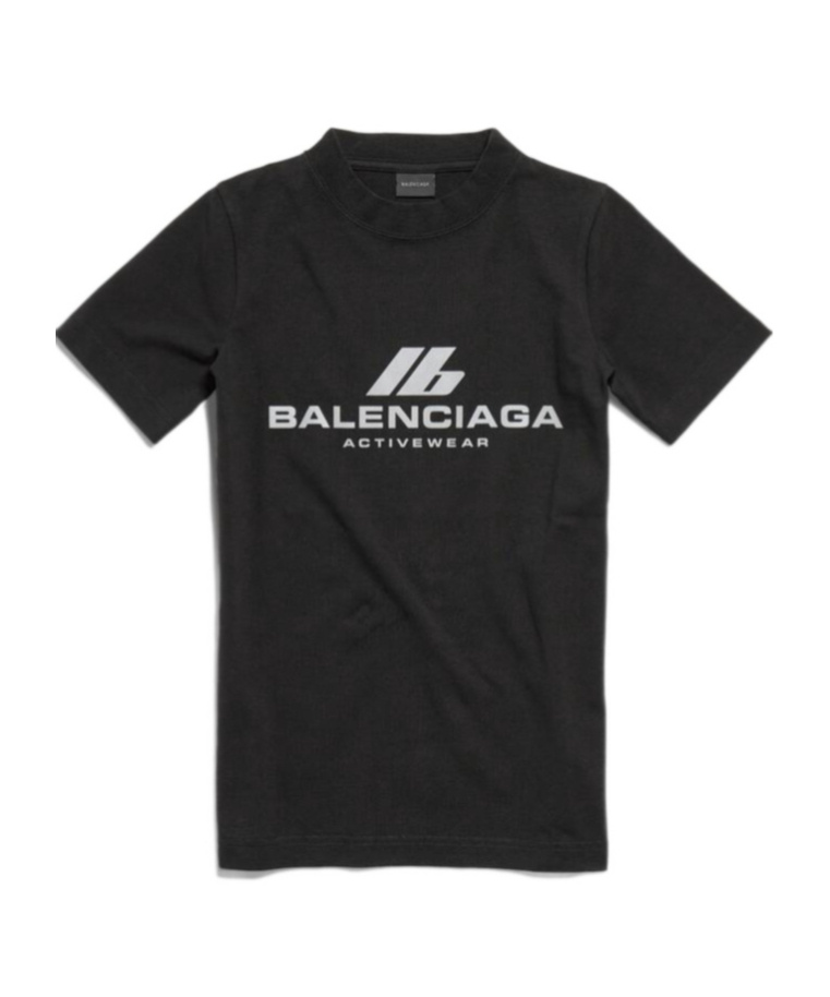 Balenciaga Activewear T-shirt In Black