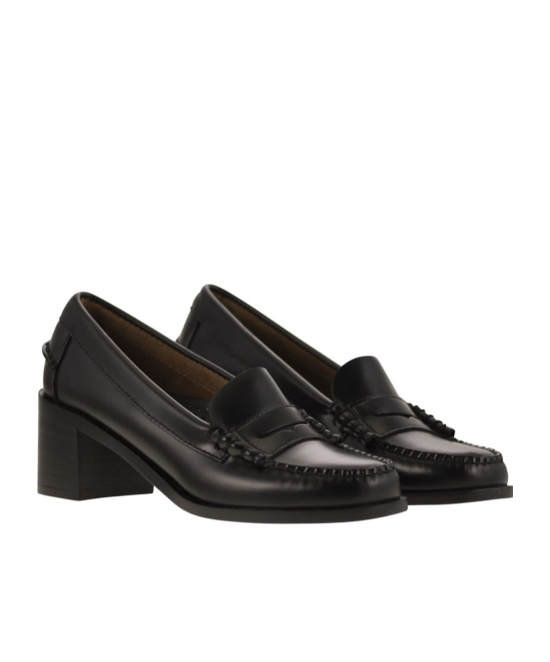 Sebago Egle Square Toe Loafers In Black