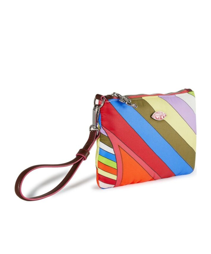 Pucci Logo Clutch In Multicolor