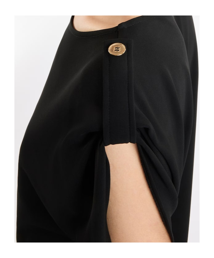 Fay Short-sleeved Blouse In Black