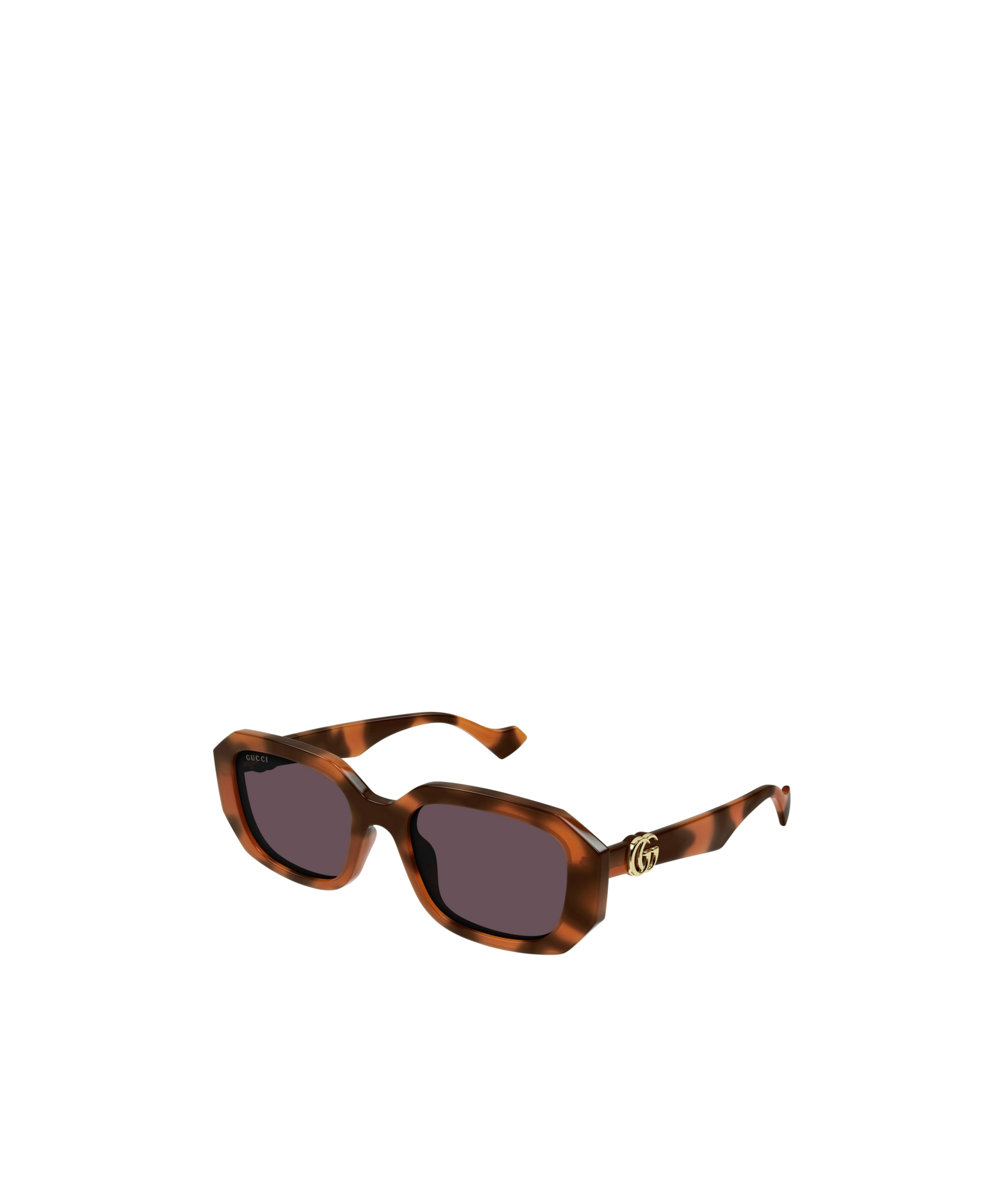 Gucci Eyewear Rectangular Frame Sunglasses In Orange