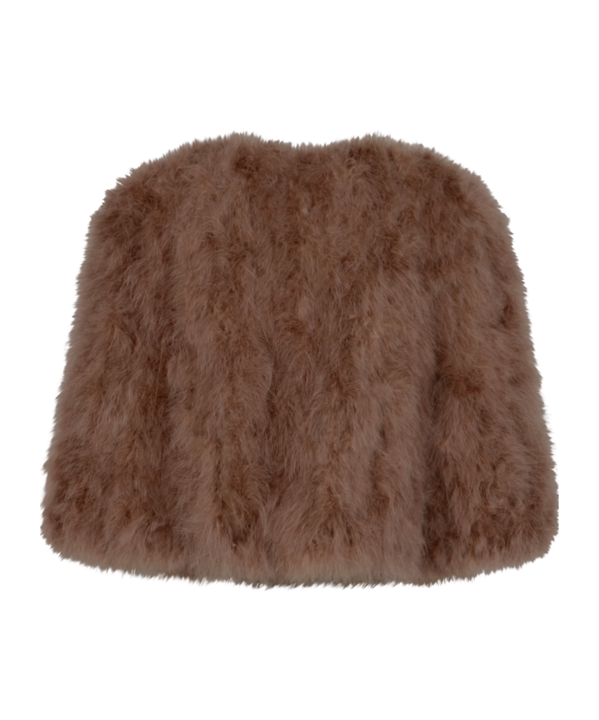 Yves Salomon Long-sleeved Fur In Brown