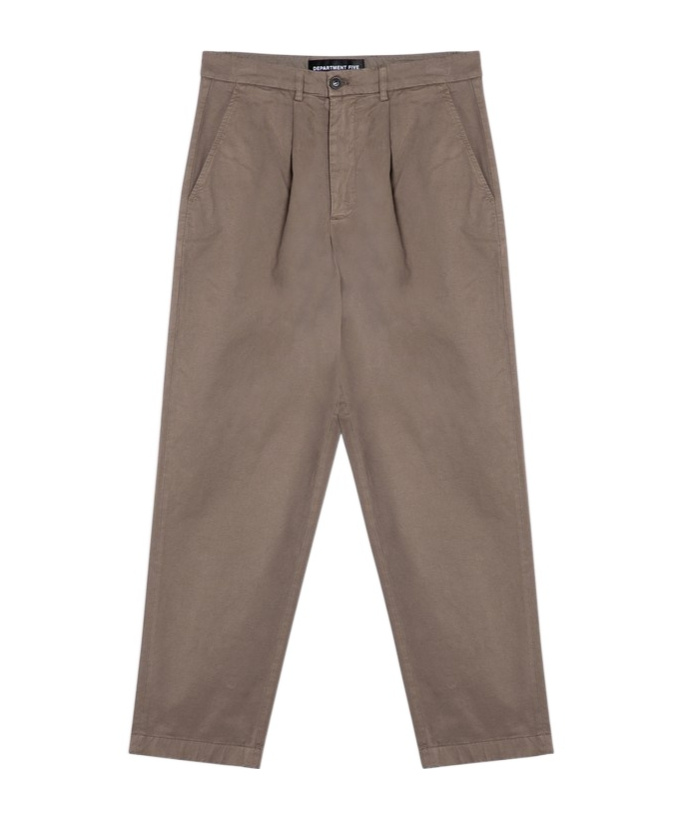 Department Five Department 5 Dove-coloured Cotton Trousers In Gray
