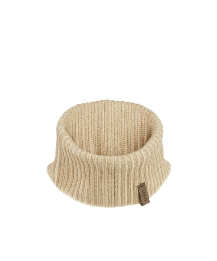Sease Ribbed Cashmere Snood In Neutral