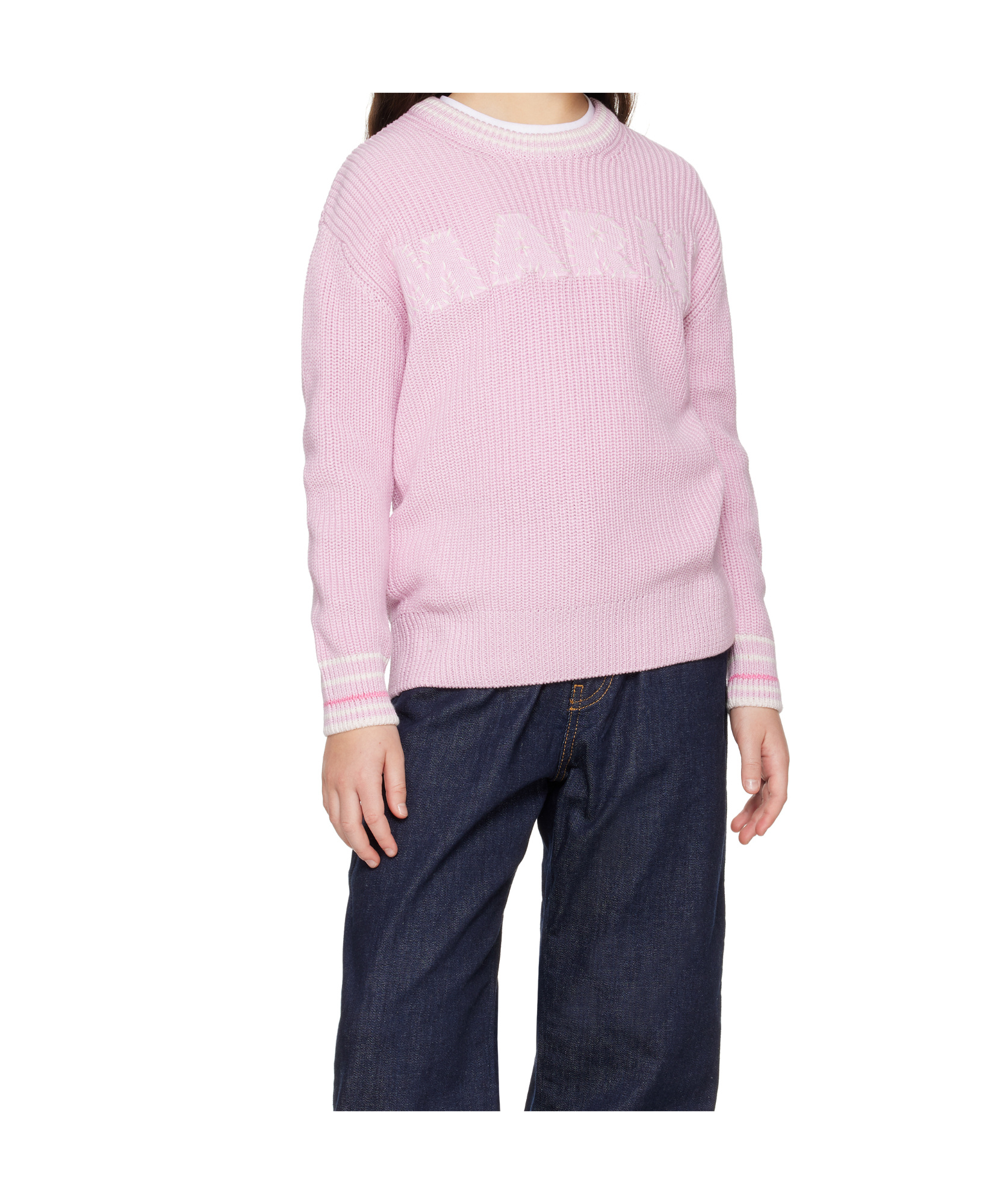 Marni Logo Sweater In Pink