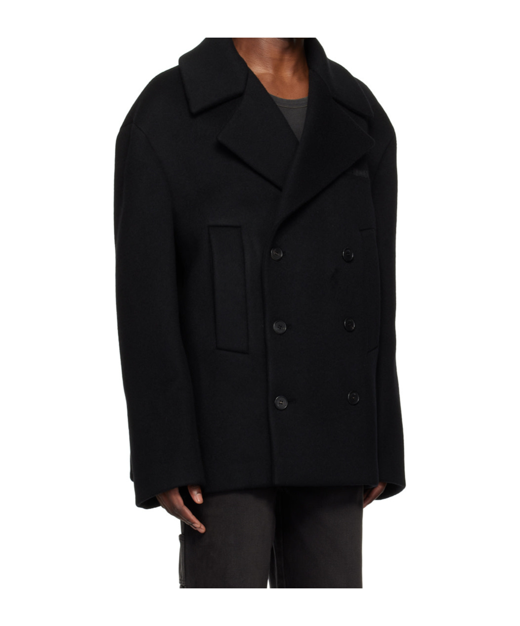 We11 Done Double-breasted Peacoat