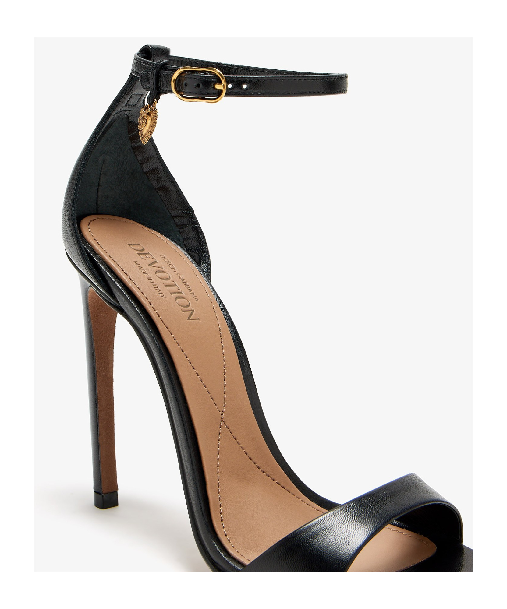 Dolce & Gabbana Open-toed High-heeled Sandals In Black