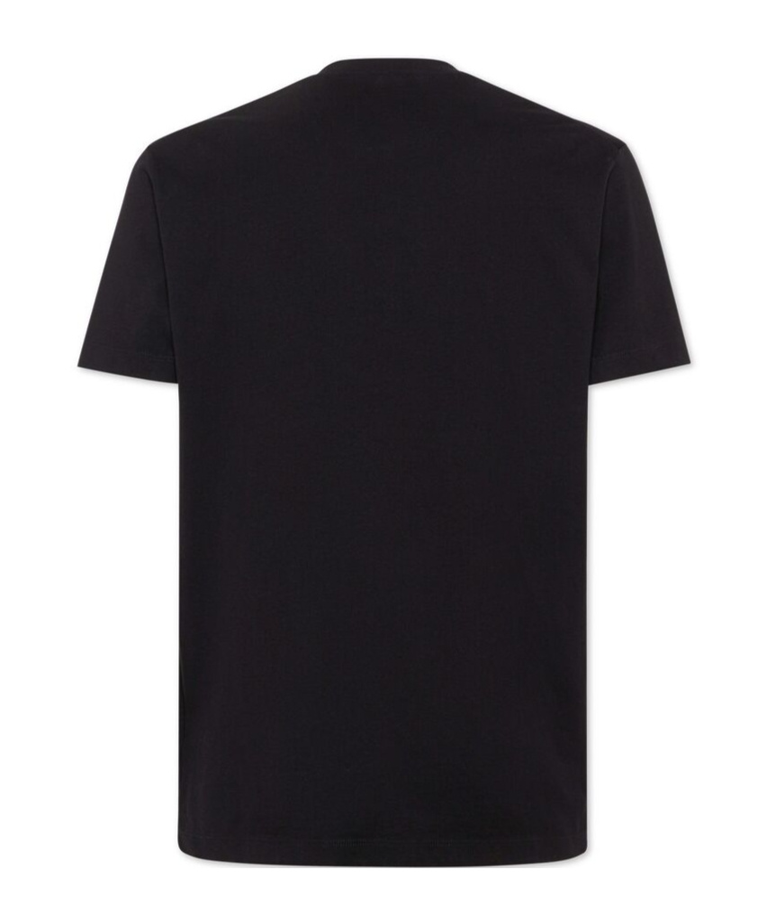 Dsquared2 Black T-shirt With Logo Print On The Front In Black