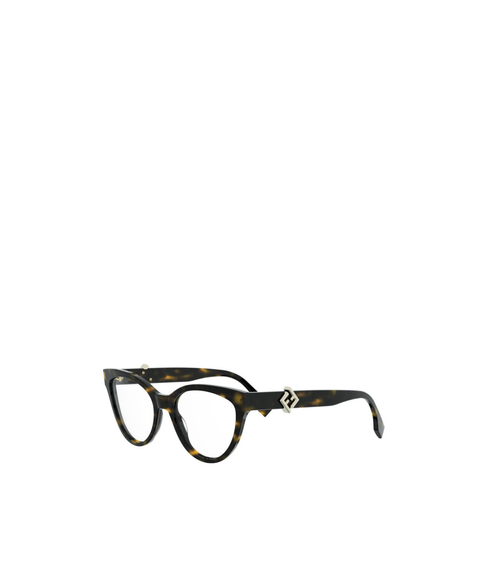 Fendi Eyewear Cat Eye Frame Glasses In Brown