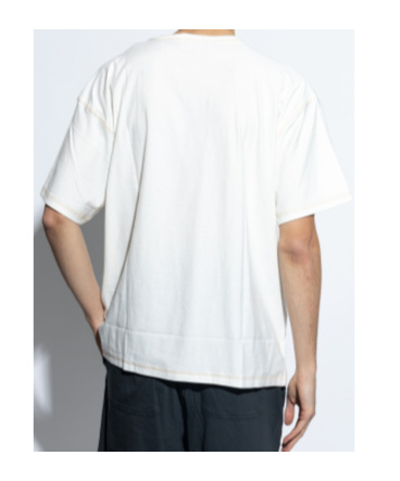 Diesel T-shirt With Maxi Oval D In White