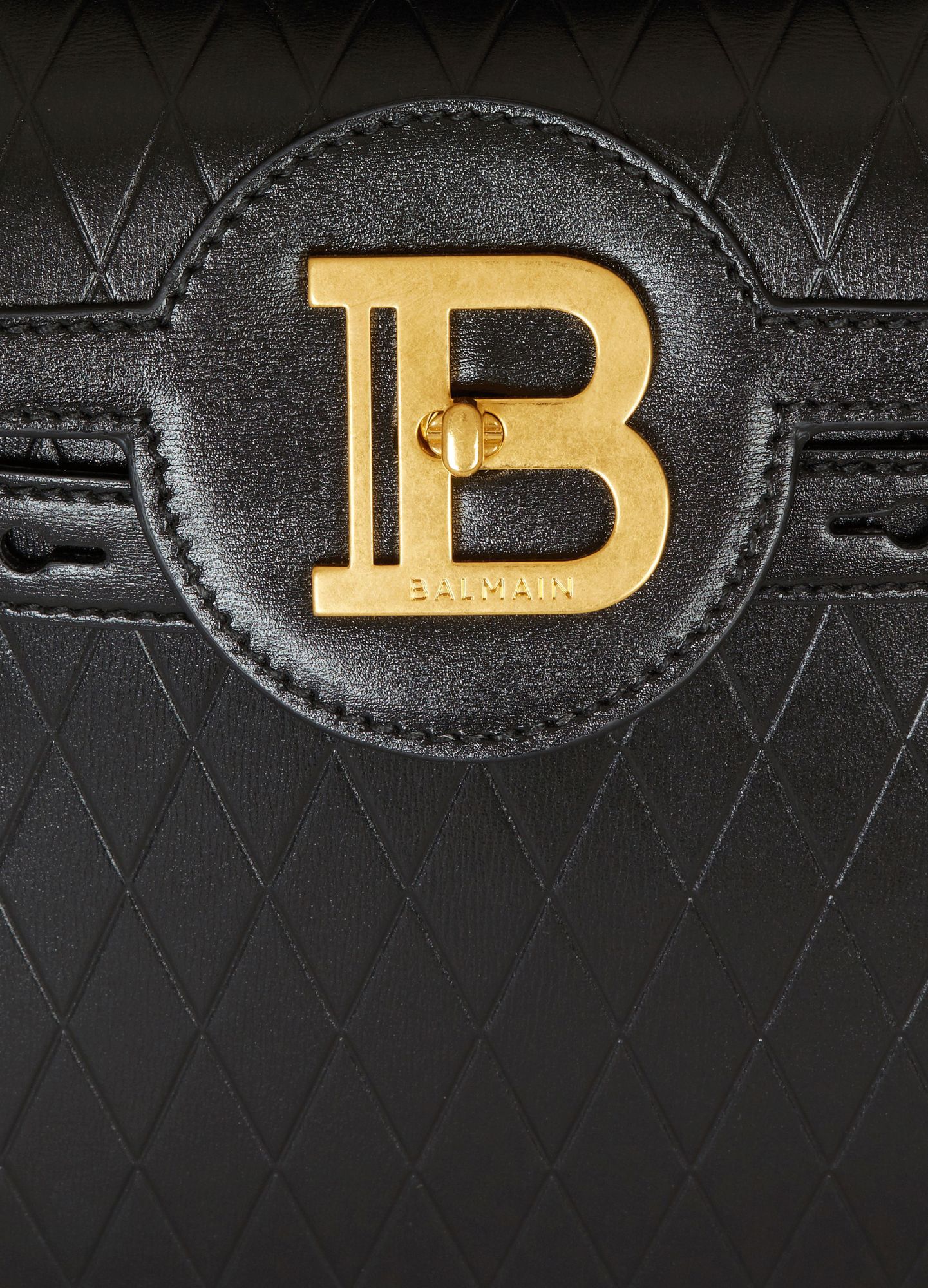 BALMAIN B-BUZZ 23 LOGO SHOULDER BAG 
