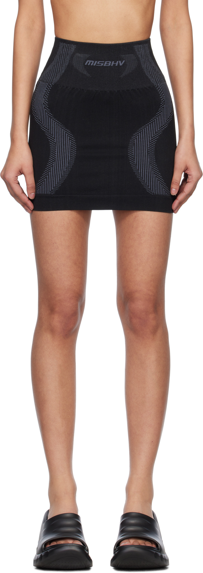 Misbhv Sport Miniskirt In Black