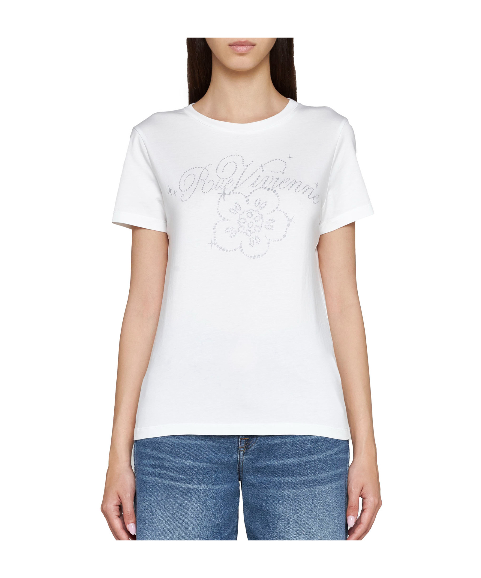Kenzo Boke-flower Organic Cotton T-shirt In White
