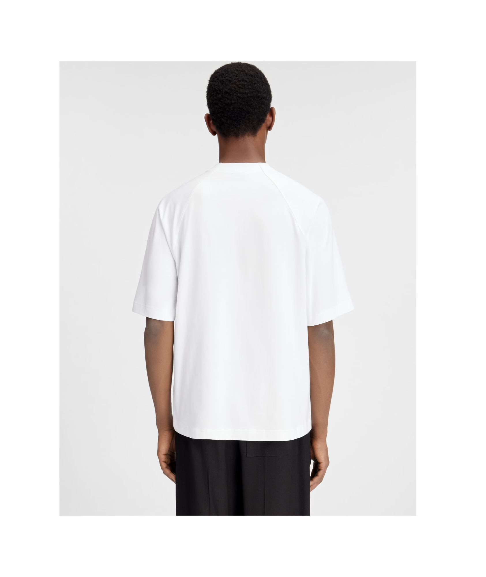 Jacquemus Typo Logo Crewneck T-shirt In White