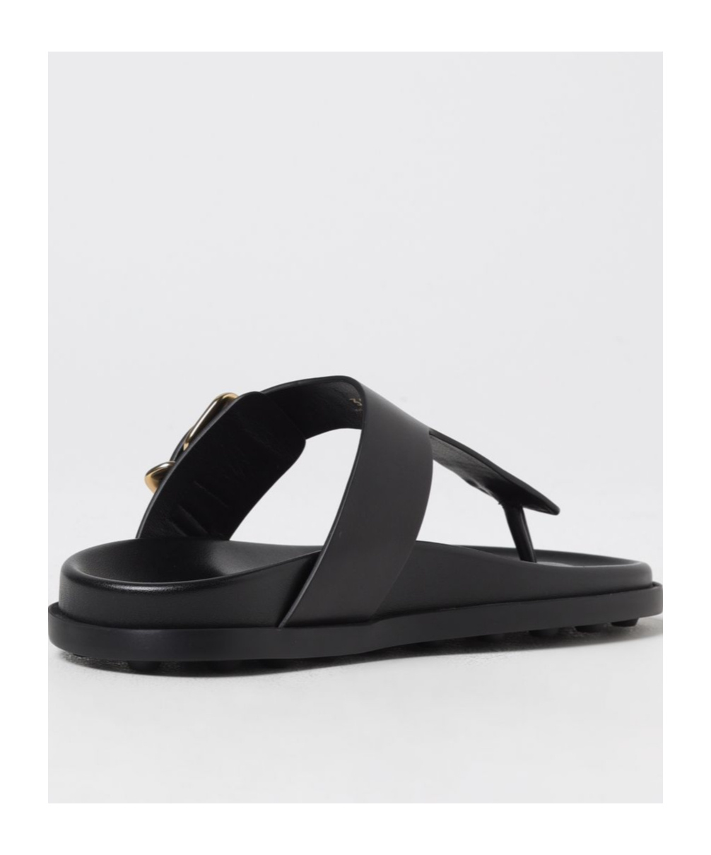 TOD'S LEATHER SLIDES