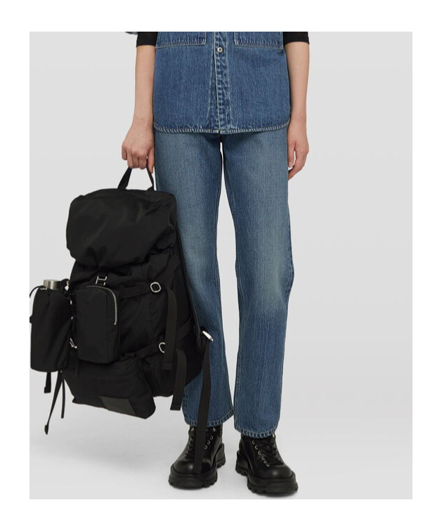 Jil Sander Logo-appliqué Straight-leg Jeans