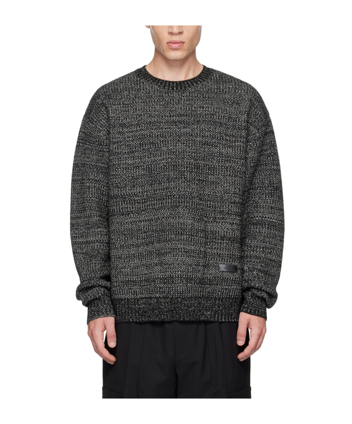 Juunj Logo Sticker Sweater In Black