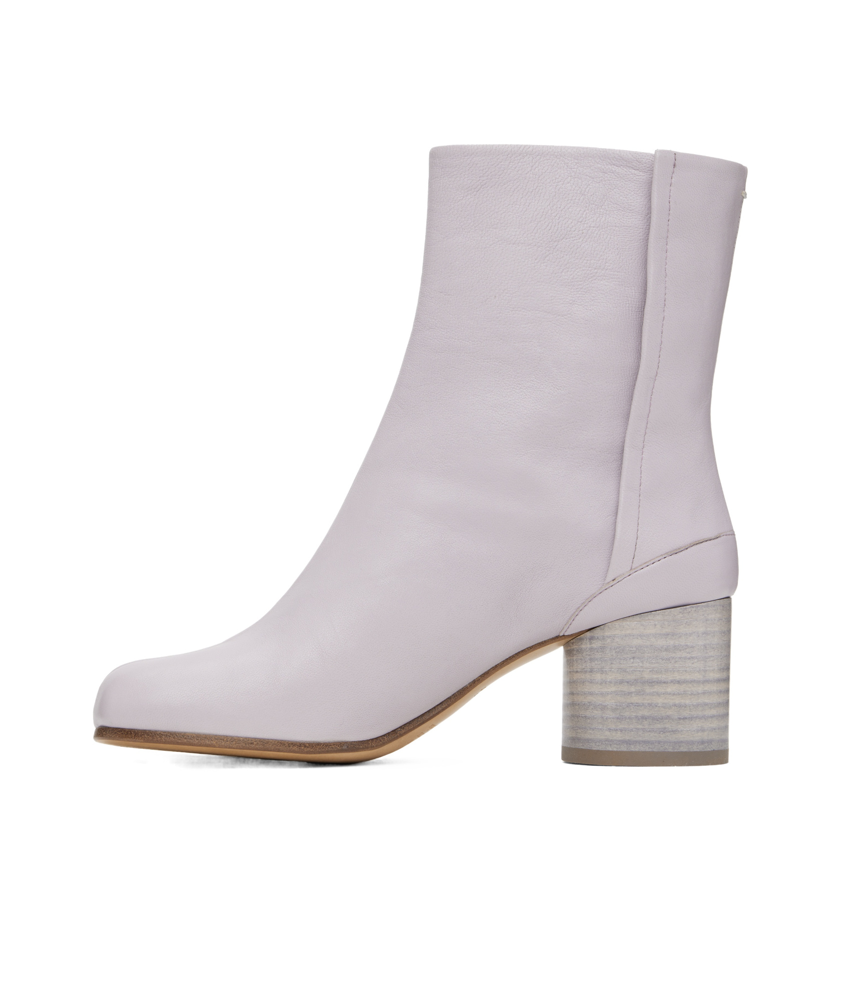Maison Margiela Purple Tabi Ankle Boots In Gray