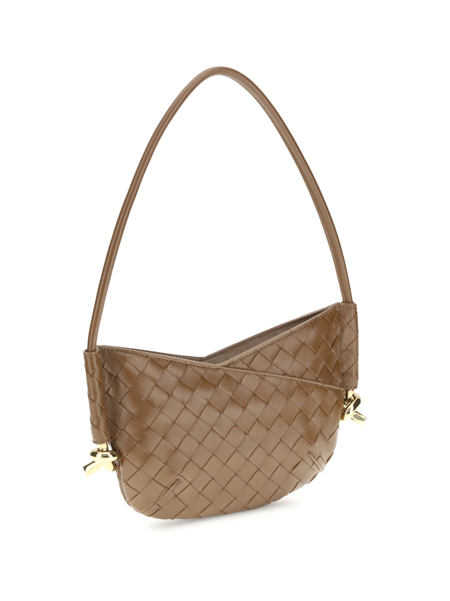 Bottega Veneta Women Mini Solstice Shoulder Bag In Brown