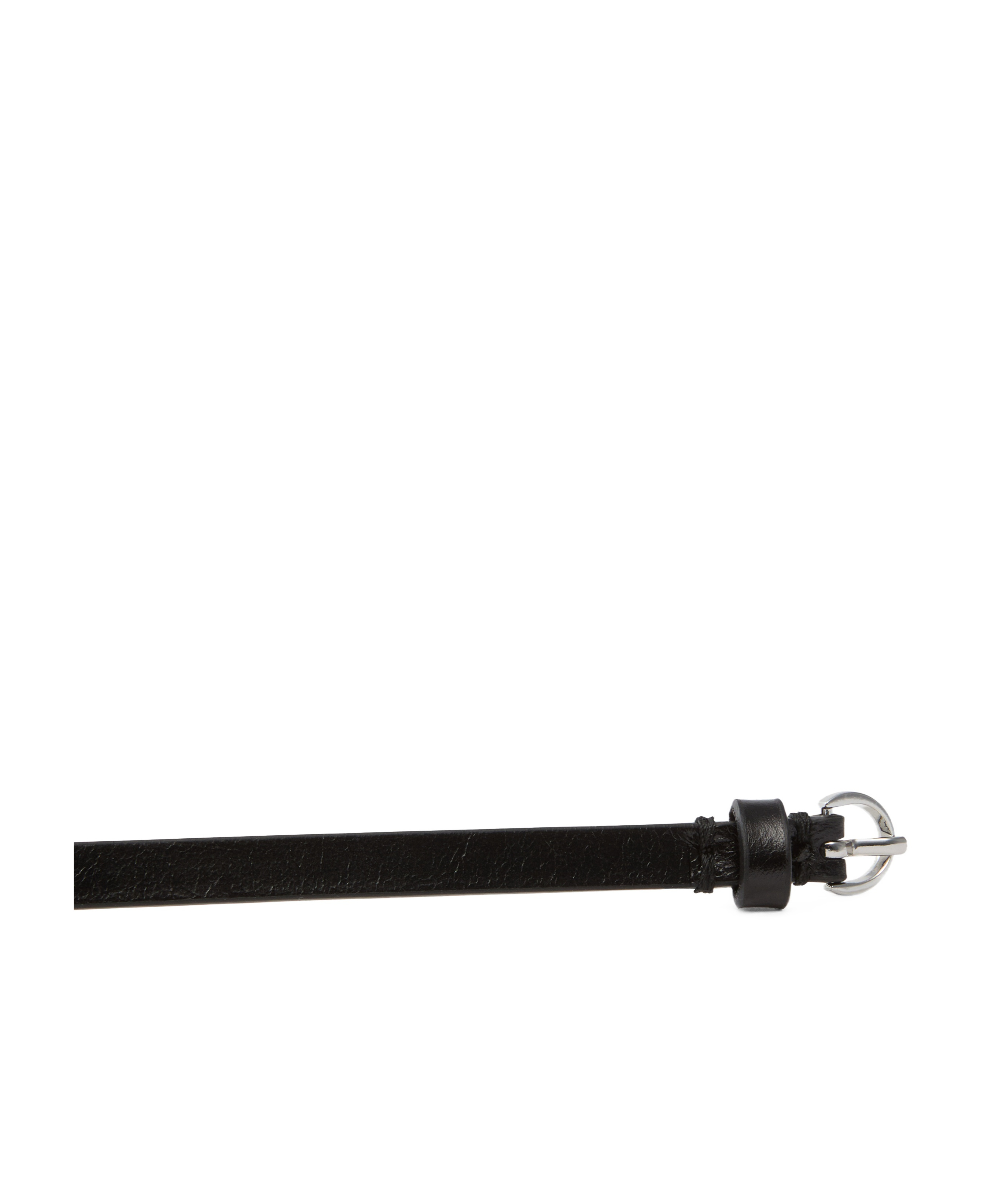 Pinko Circular-plaque Leather Belt In Black