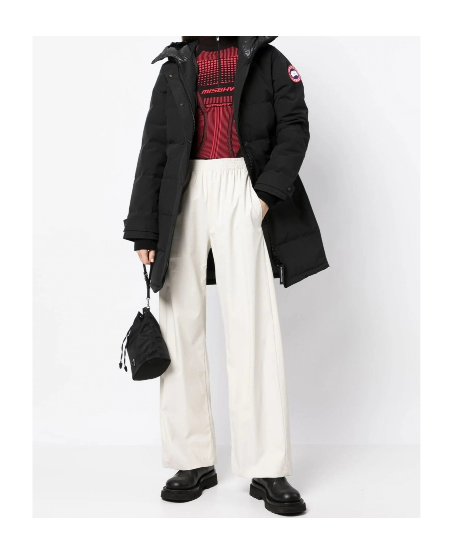 Canada Goose Shelburne Hooded Arctic-tech Parka In Black