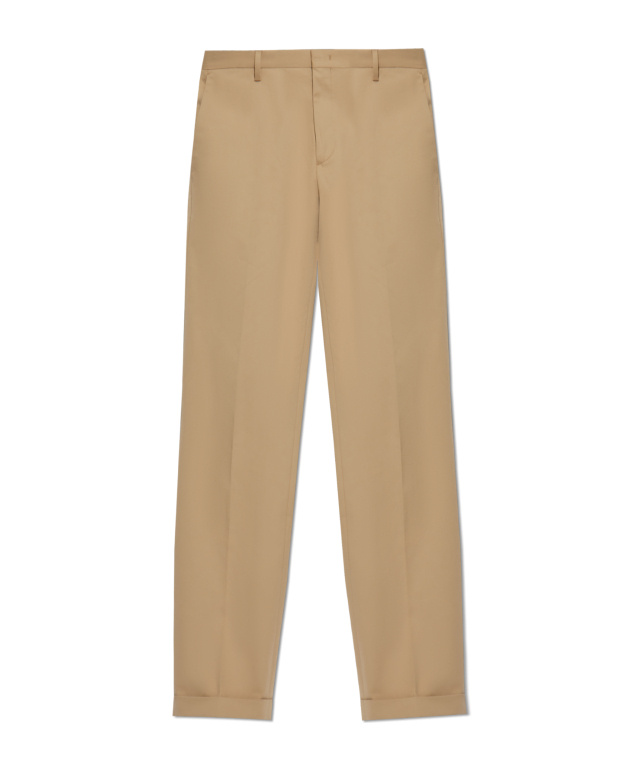 Paul Smith Tailored Men's Trousers Cuffed Hem In Nude