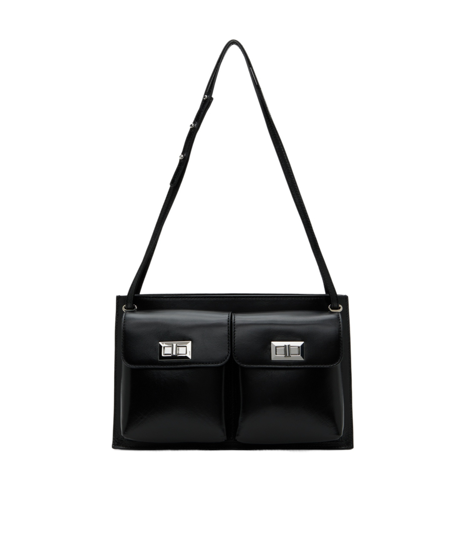 By Far Billy Covered Bag And Underarm Bag In Black