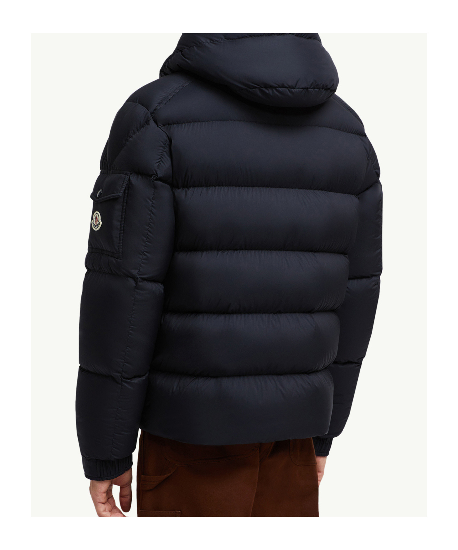 Moncler Maya 70 Hooded Short Down Jacket In Black