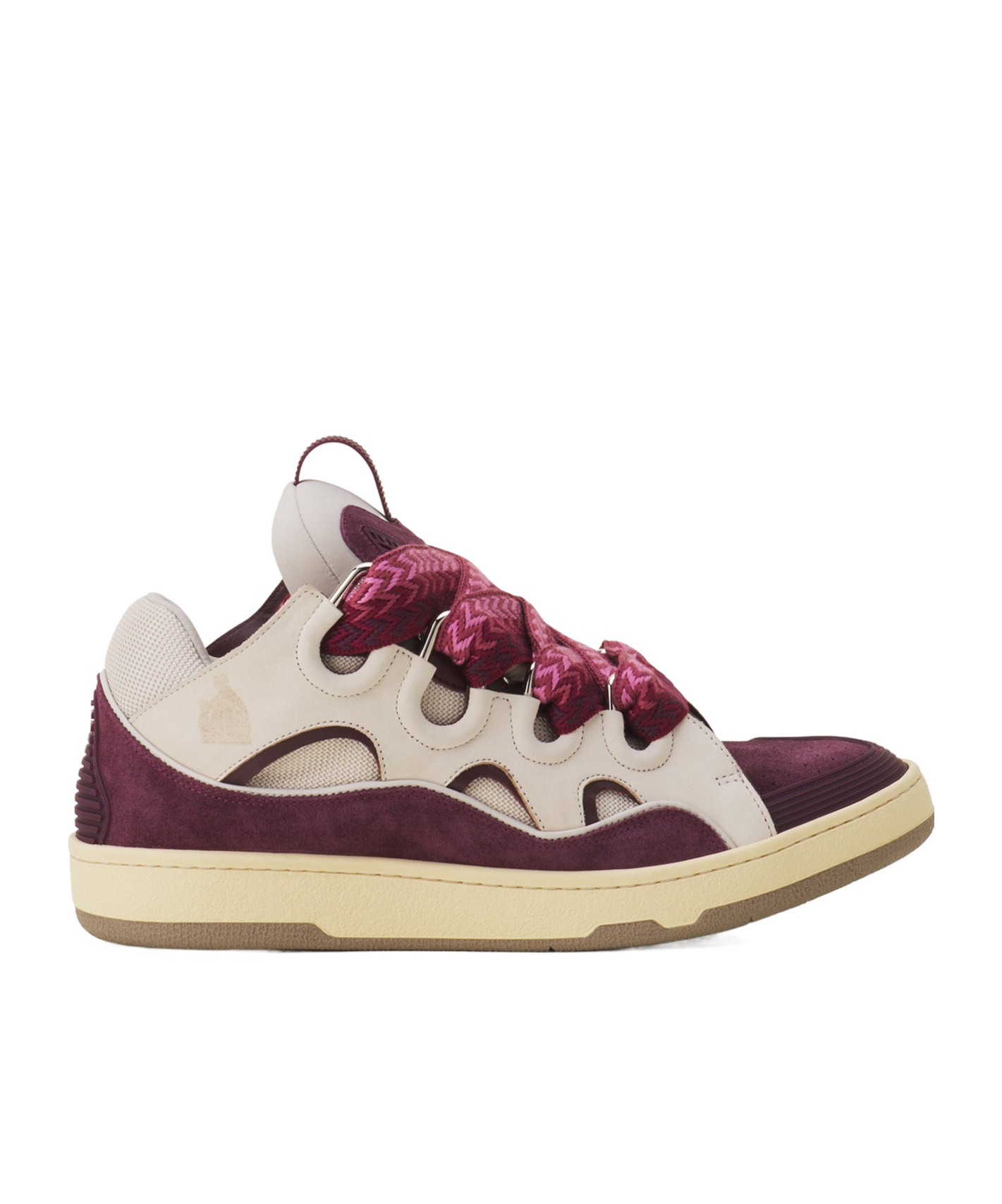 Lanvin Chunky Lace Low Top Sneakers In Animal Print