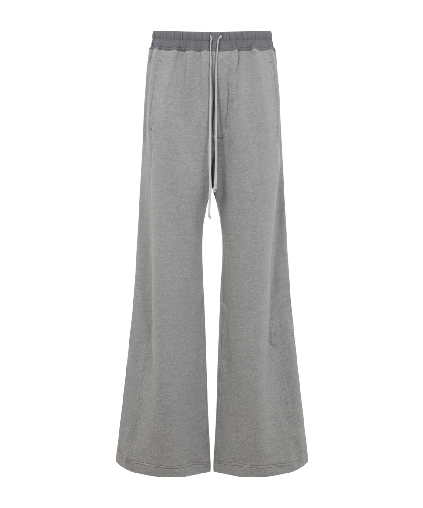 Rick Owens Drkshdw Wide-leg Trousers Elastic Waistband In Gray