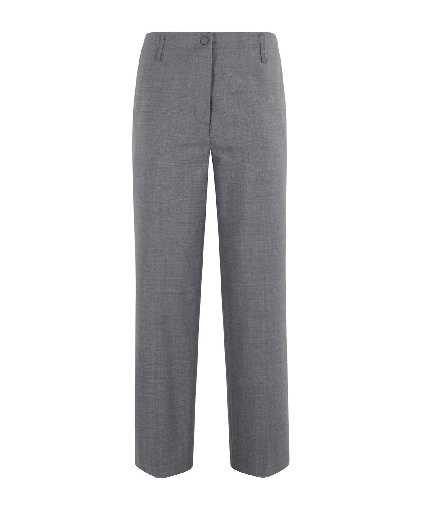 Semicouture Belt-lined Casual Pants In Gray