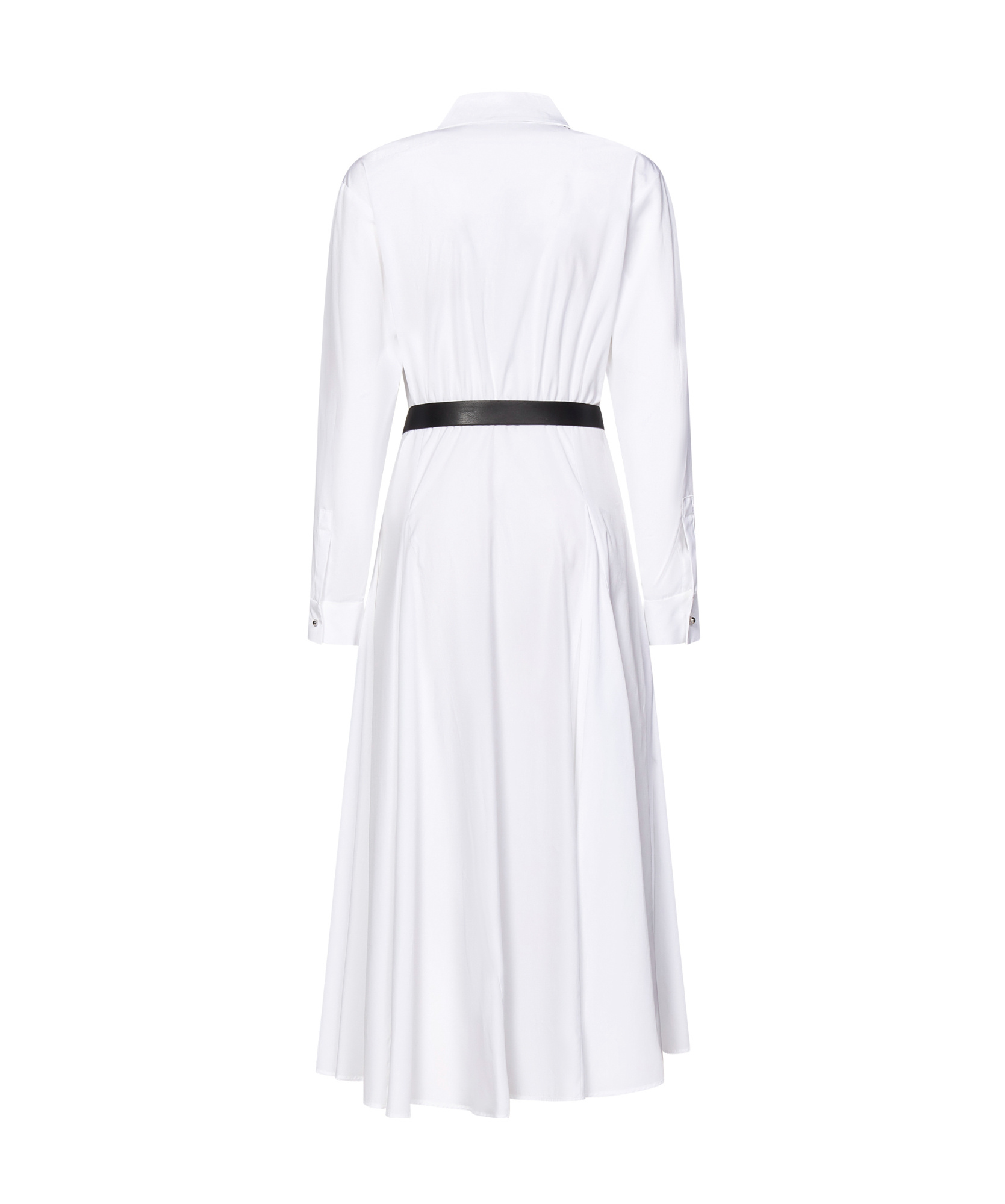 Max Mara Studio Dancing Midi Dress In White