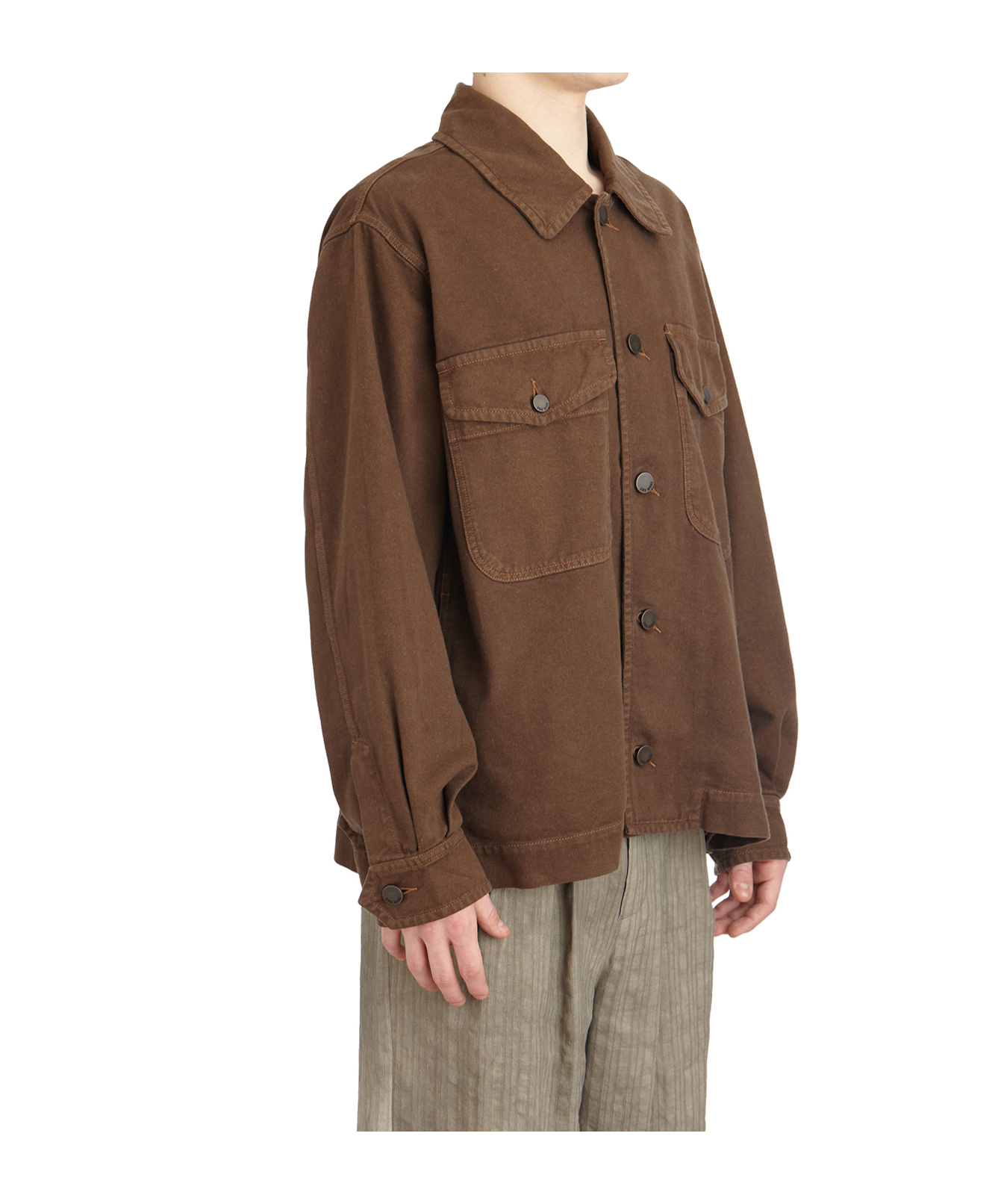 Uma Wang Javari Shirt Jacket In Green