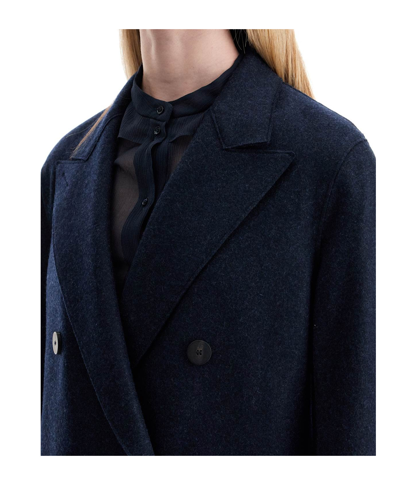 HARRIS WHARF LONDON DOUBLE-BREASTED COAT