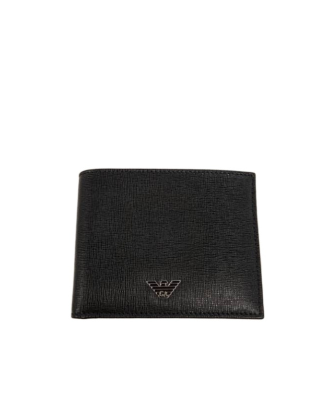 Emporio Armani Folding Wallet In Black