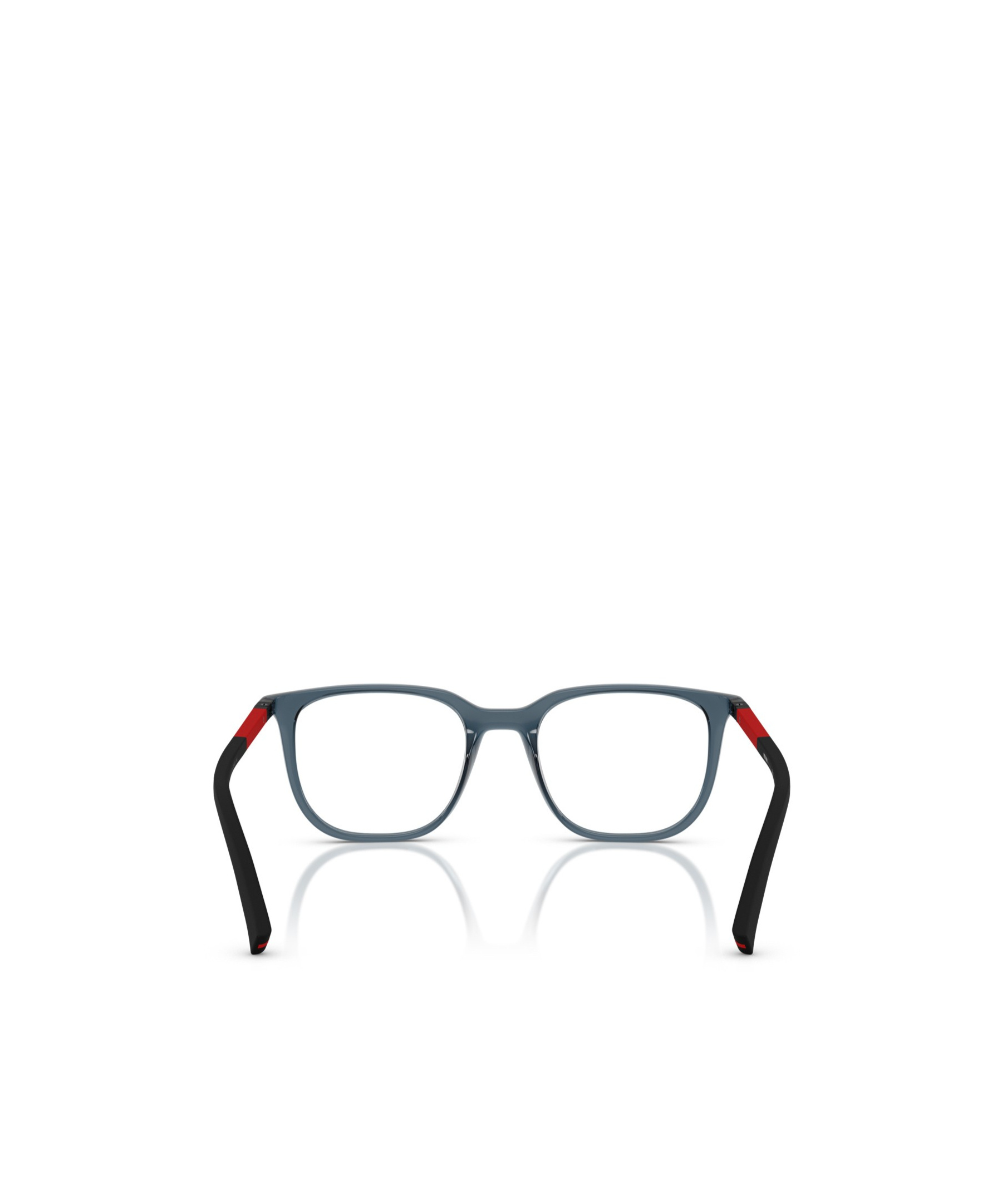 Prada Linea Rossa Ps 04rv Czh1o1 Blu Trasparente Glasses In Gray