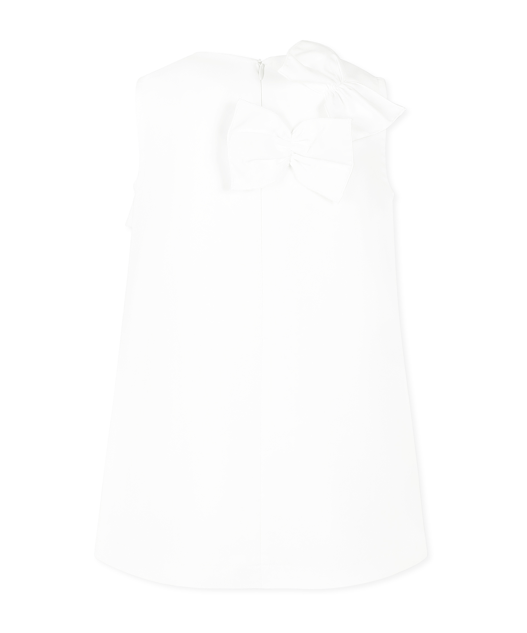 Simonetta Bow Dress In White