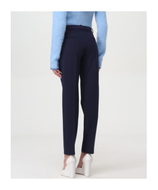 Pinko Bello Stretch Viscose Trousers In Black
