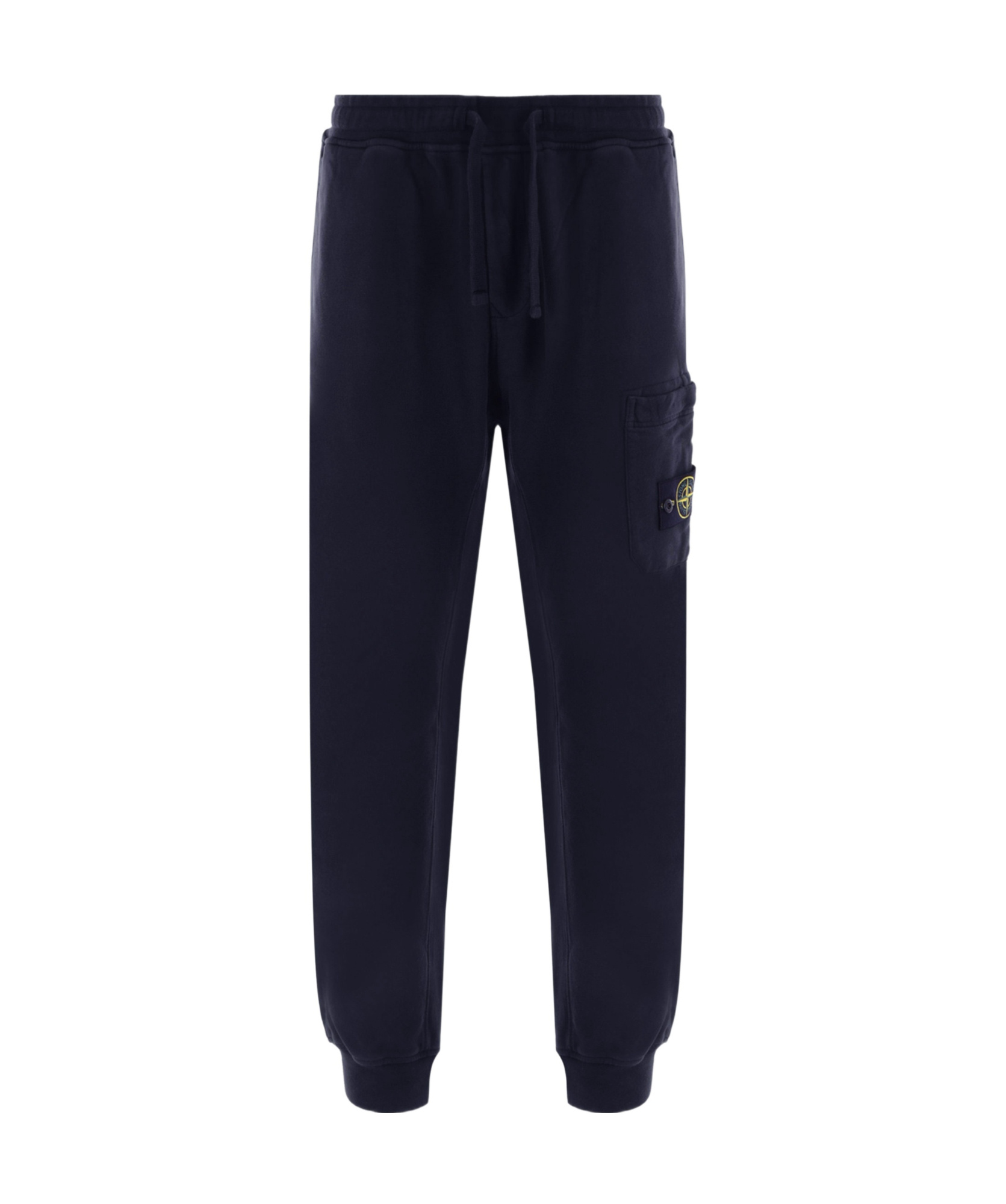 Stone Island Regular-tapered-fit Cargo Pants With Elasticated Waistband In Blue